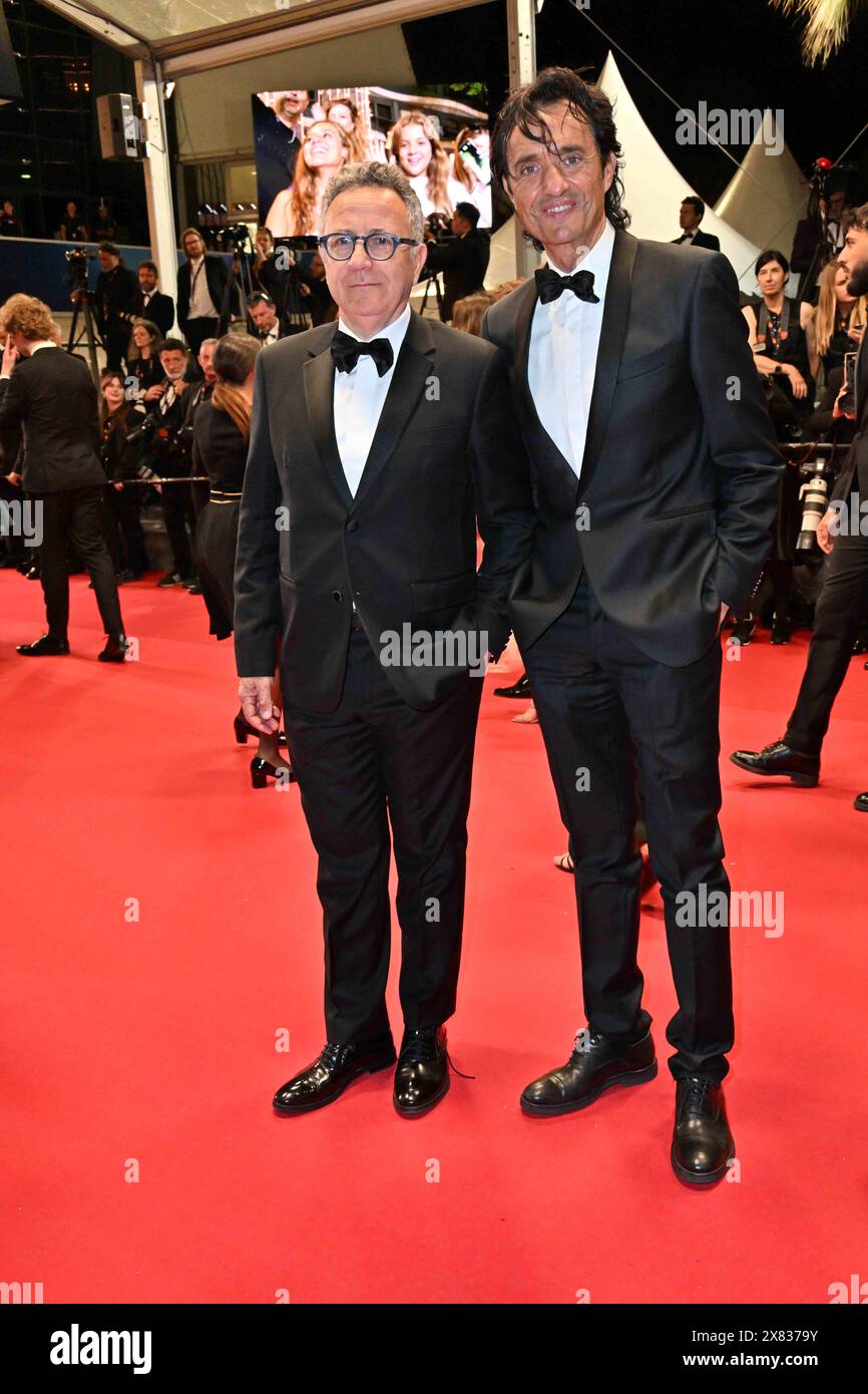 Cannes, Frankreich. Mai 2024. Cannes, 77. Cannes Film Festival 2024, roter Teppich Film 'Motel Destino' im Foto: Giulio Base, Paolo Del Brocco Credit: Independent Photo Agency/Alamy Live News Stockfoto