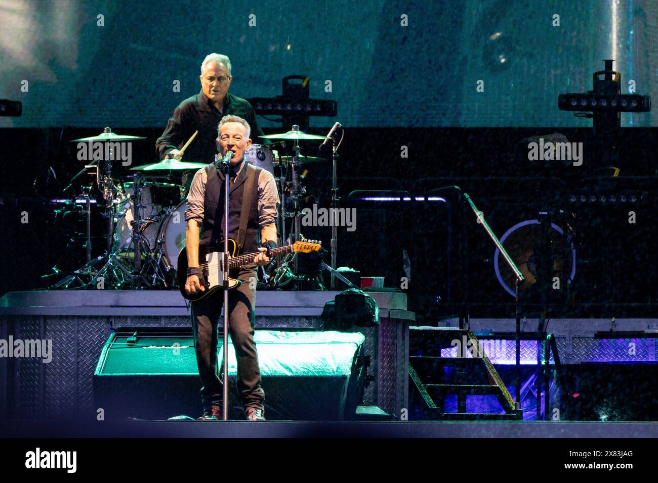 Sunderland, Großbritannien: Bruce Springsteen tritt am 22. Mai 2024 im Stadion of Light in Sunderland auf. Foto: Jill O'Donnell/Alamy Live News Stockfoto