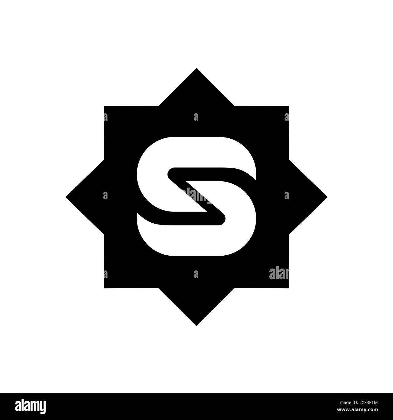 S Letter Logo Symbol Vektor Illustration Stock Vektor
