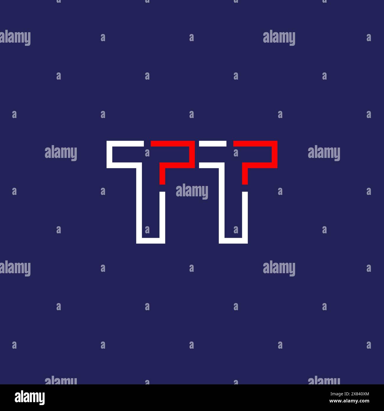 Design mit TT TECH Logo Stock Vektor