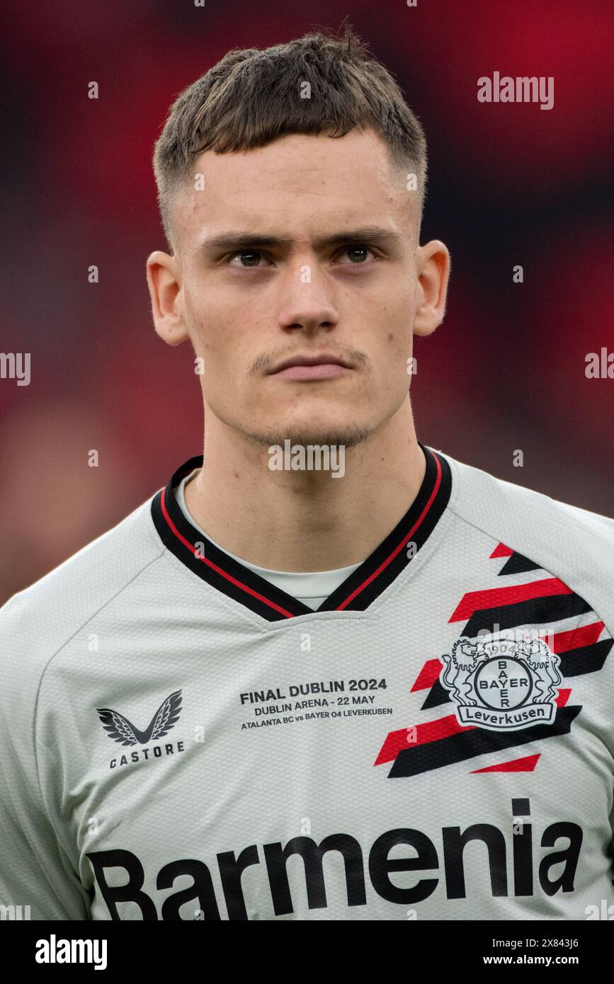 Dublin, Republik Irland. Mai 2024. Florian Wirtz aus Leverkusen beim UEFA Europa League Finale 2024 zwischen Atalanta BC und Bayer 04 Leverkusen in der Dublin Arena am 22. Mai 2024 (Foto: Andrew SURMA/ Credit: SIPA USA/Alamy Live News Stockfoto