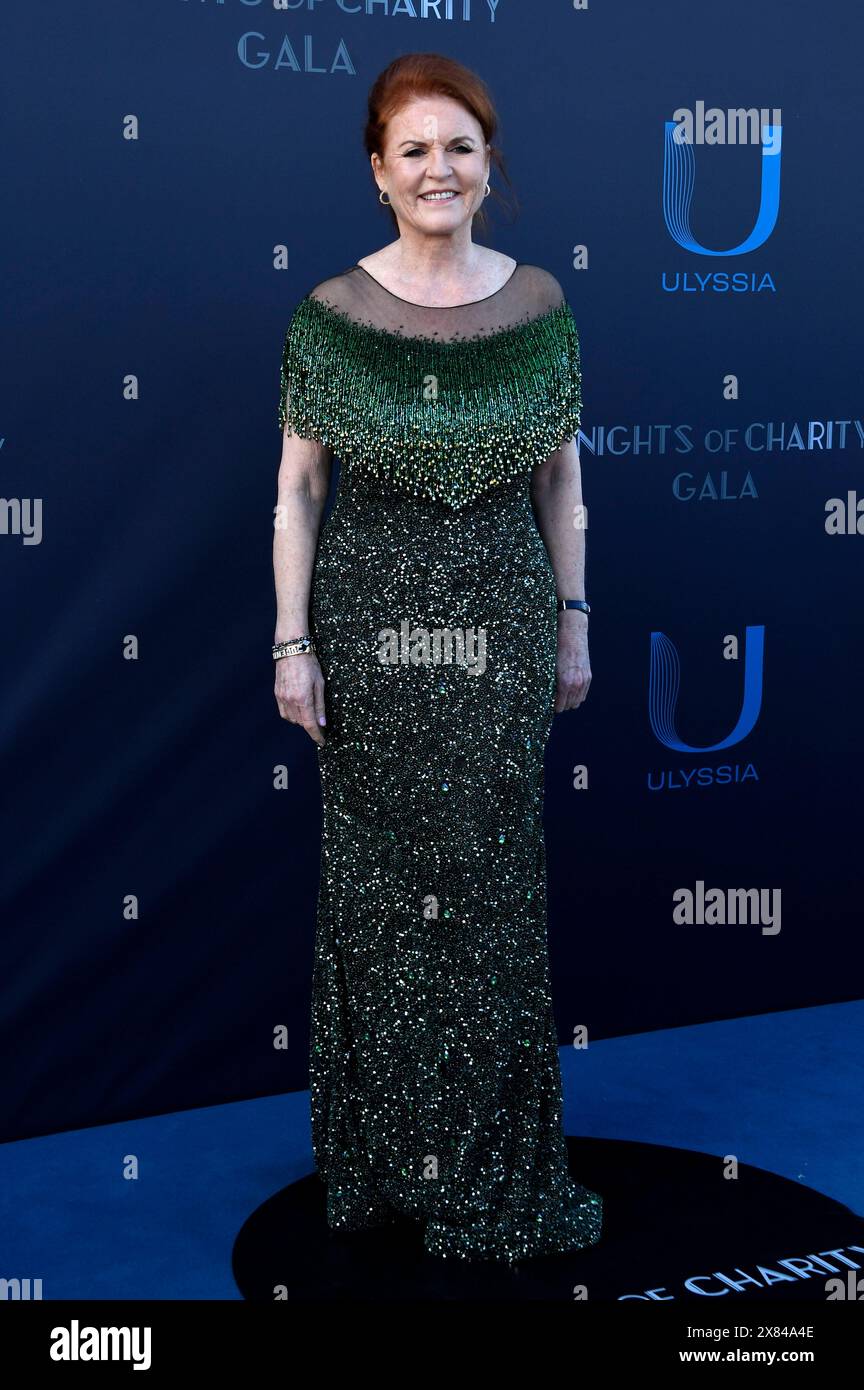 Sarah Ferguson beim 'Knights of Charity' Gala-Dinner während des Festivals de Cannes 2024 / 77. Internationale Filmfestspiele von Cannes im Le Palm Beach. Cannes, 22.05.2024 Stockfoto