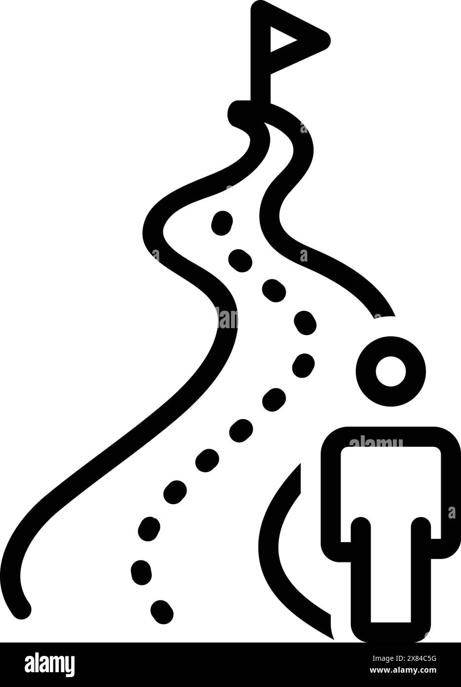 Symbol für Ferne, Ferne Stock Vektor