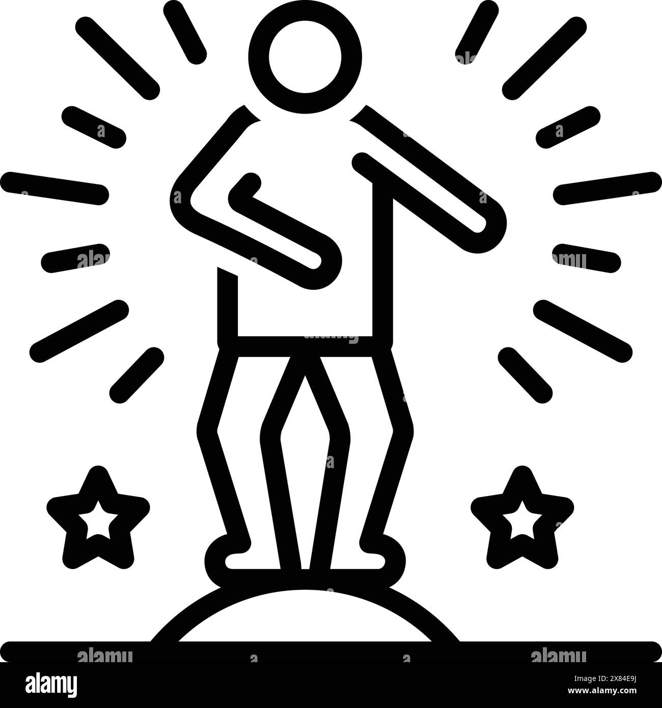 Symbol für Akt, Schauspieler Stock Vektor