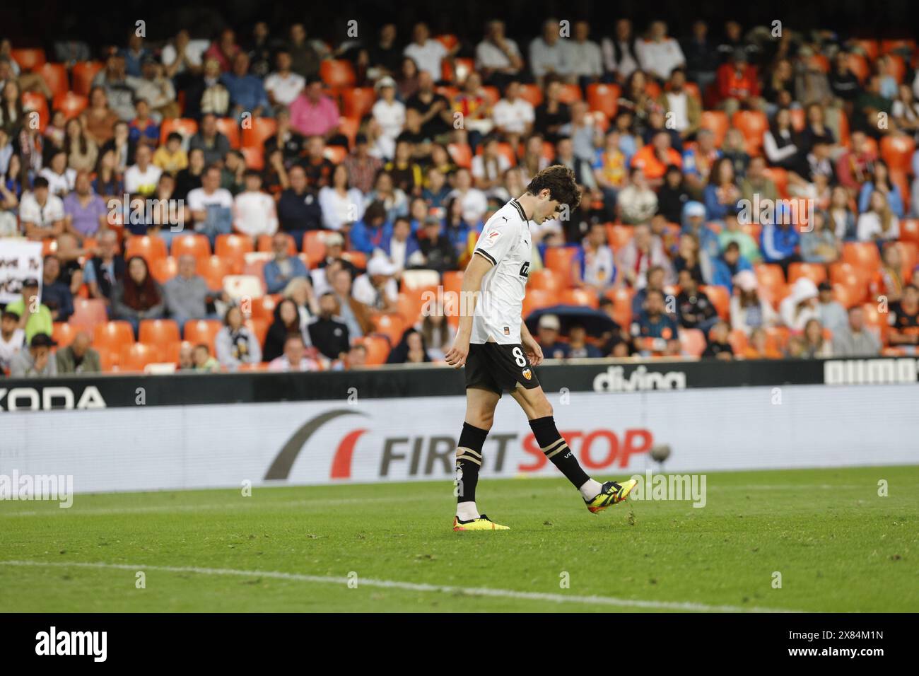 Javi Guerra vom Valencia CF Team Stockfoto