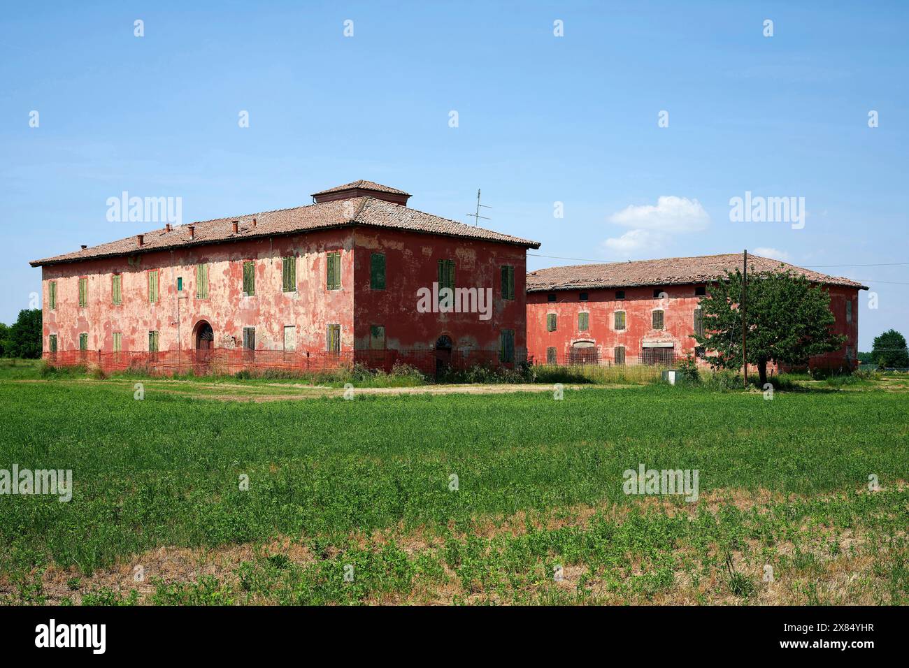 San Pietro in casale (Bo), Italien, ein typisches ländliches Gebäude, Stockfoto