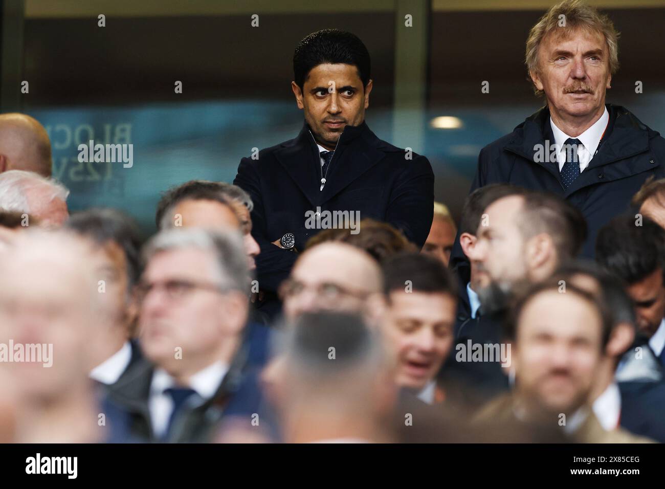 Dublin, Irland. Mai 2024. Nasser Al-Khelaifi (PSG) Fußball/Fußball : UEFA Europa League Finale 2024 Dubliner Spiel zwischen Atalanta BC 3-0 Bayer 04 Leverkusen in der Dublin Arena, Irland . Quelle: Mutsu Kawamori/AFLO/Alamy Live News Stockfoto