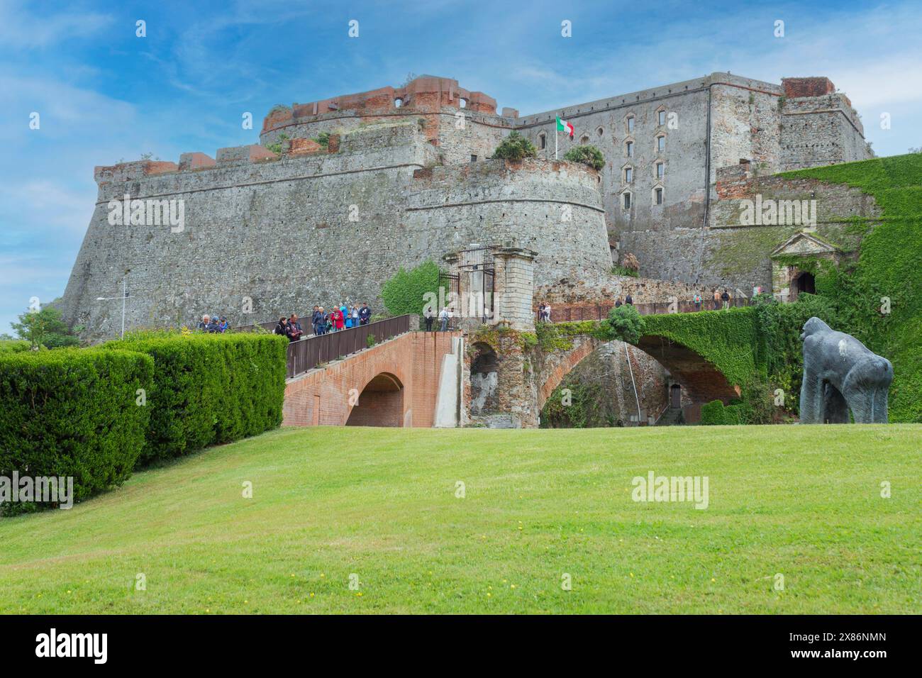 Savona, Liturgia, Italien. Die Festung Priamar. Stockfoto