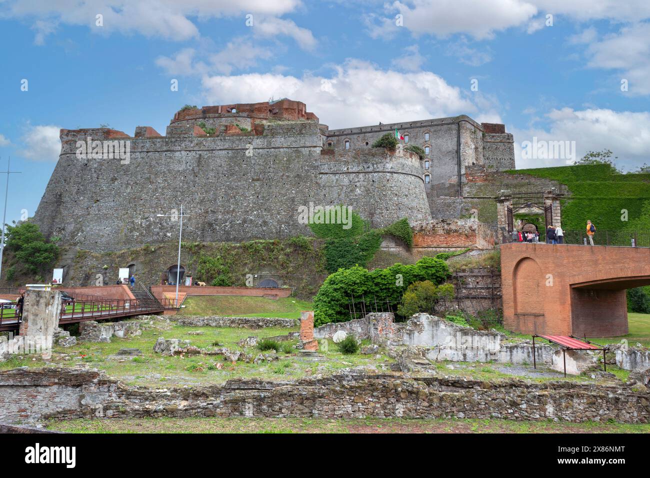 Savona, Liturgia, Italien. Die Festung Priamar. Stockfoto