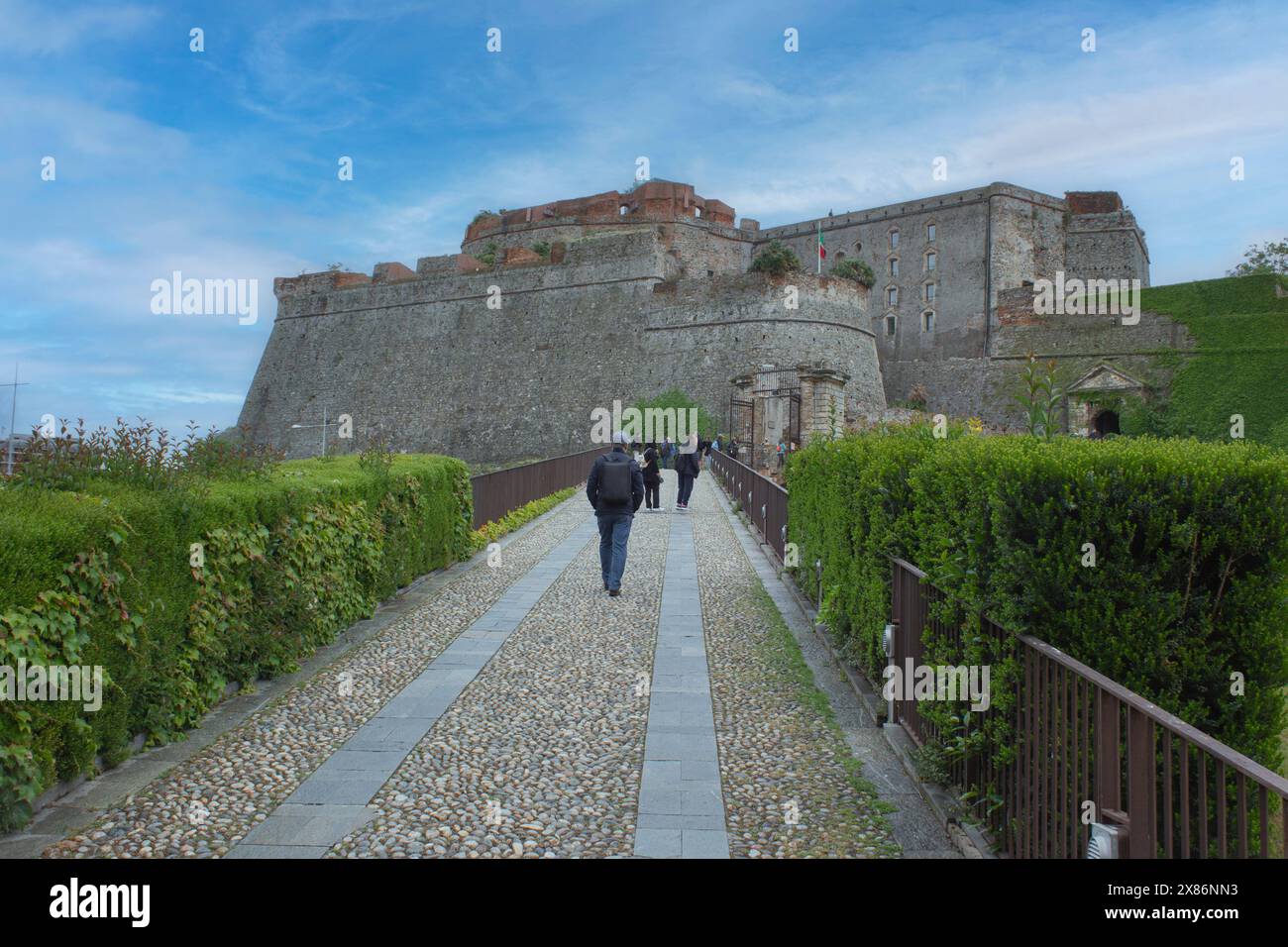 Savona, Liturgia, Italien. Die Festung Priamar. Stockfoto
