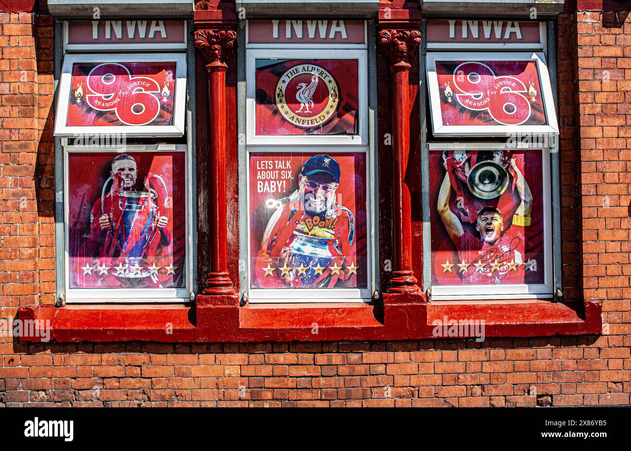 Das Albert Pub vor dem Anfield Liverpool England. Stockfoto