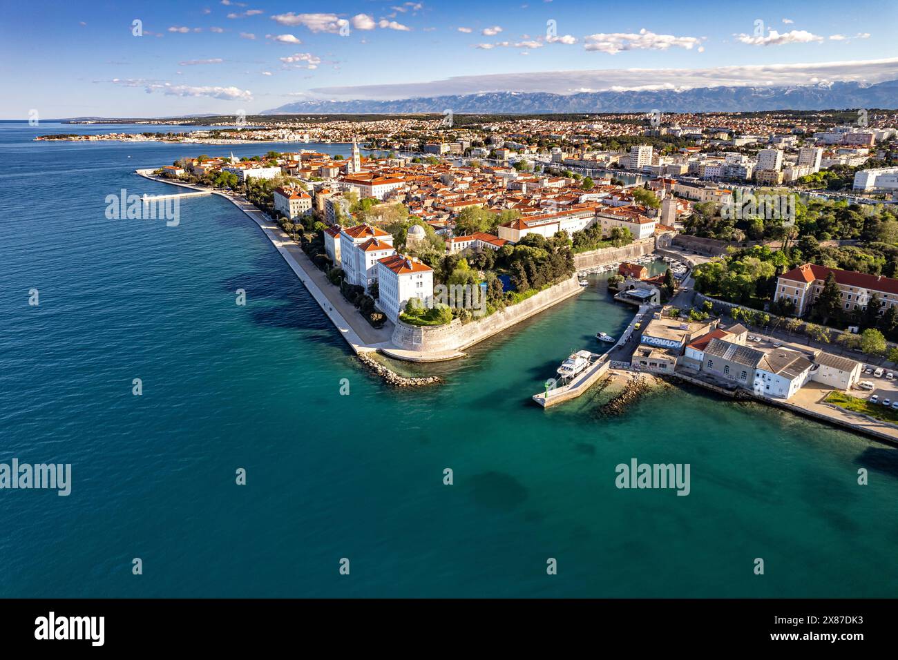 Zadar von oben gesehen, Kroatien, Europa Stockfoto