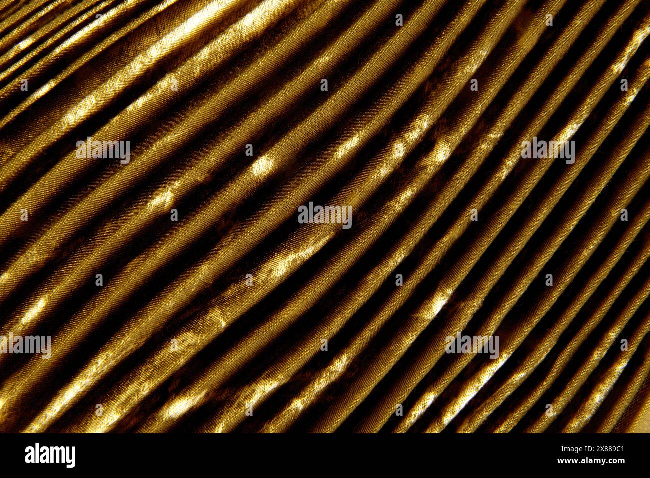 Nahaufnahme des strukturierten Hintergrunds aus Plissee Stockfoto