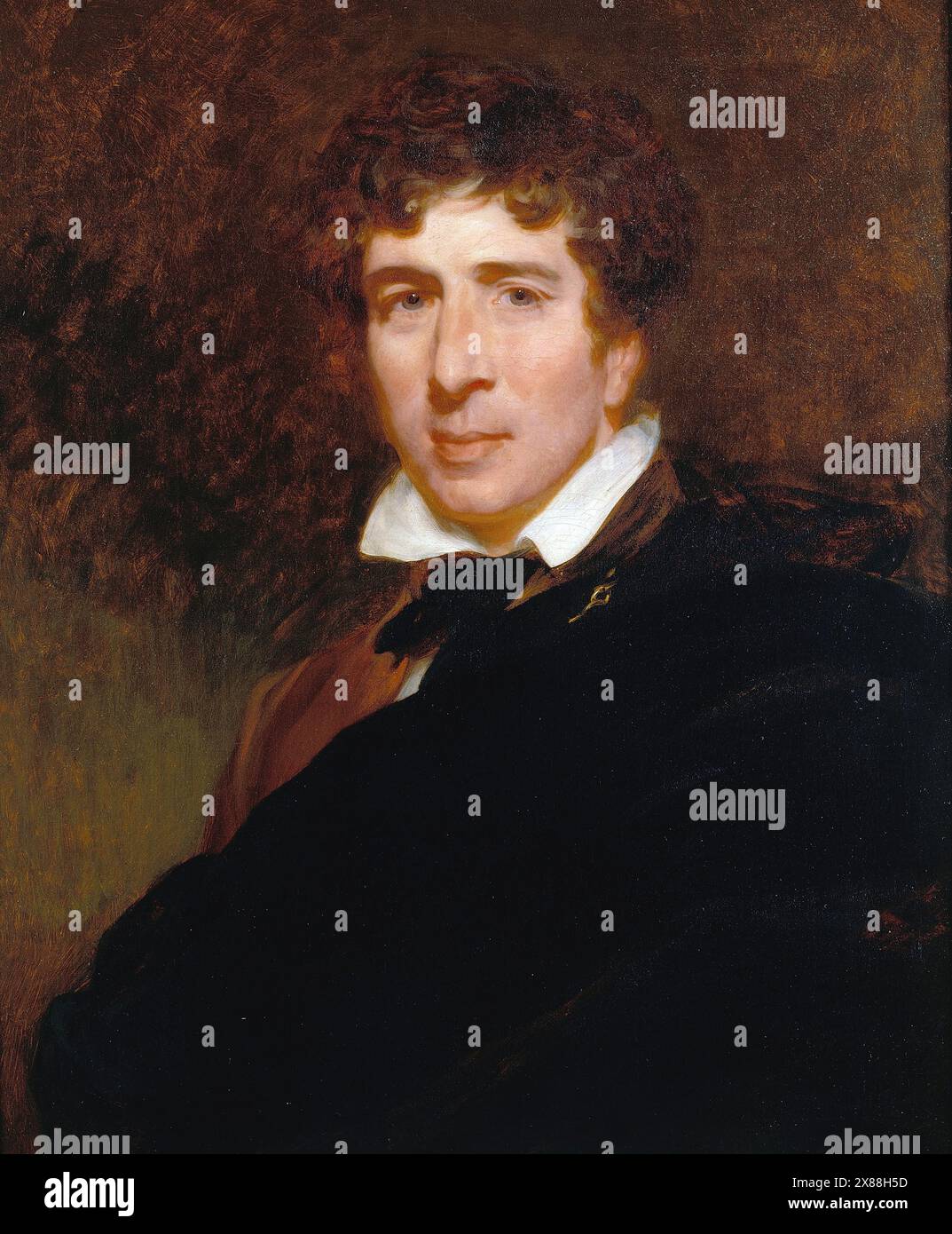 Charles Kemble (1775–1854) walisischer Schauspieler. Charles Kemble, Gemälde von Henry Perronet Briggs. Stockfoto