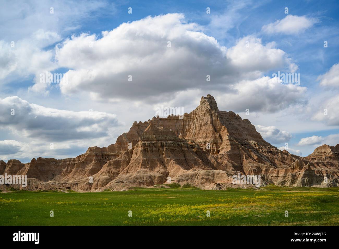 Badlands Nationalpark, South Dakota Stockfoto