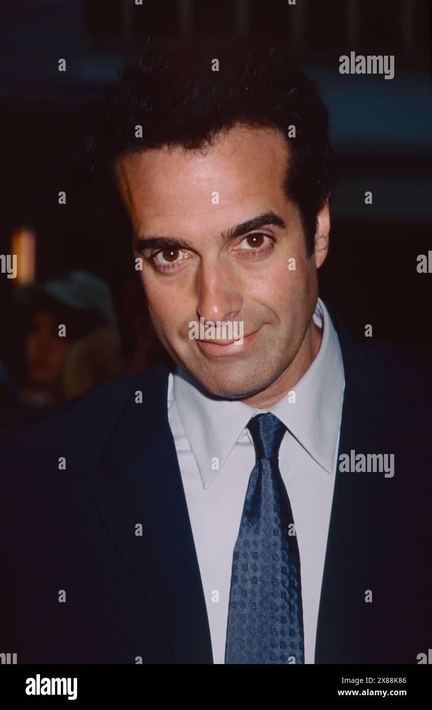 David Copperfield nimmt am 17. Juni 2002 an der Premiere von „Minority Report“ im Ziegfeld Theatre in New York Teil. Foto: Henry McGee/MediaPunch Stockfoto