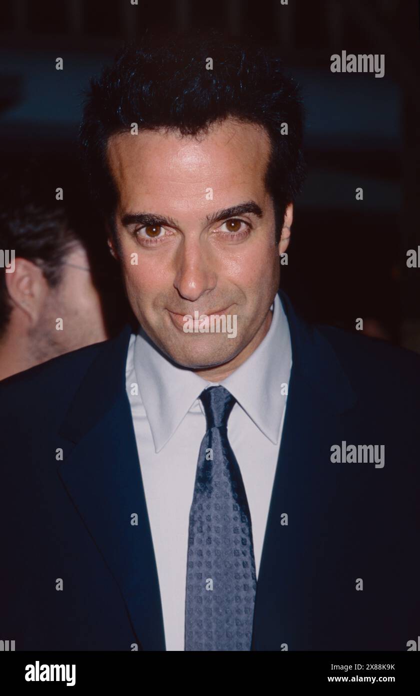 David Copperfield nimmt am 17. Juni 2002 an der Premiere von „Minority Report“ im Ziegfeld Theatre in New York Teil. Foto: Henry McGee/MediaPunch Stockfoto