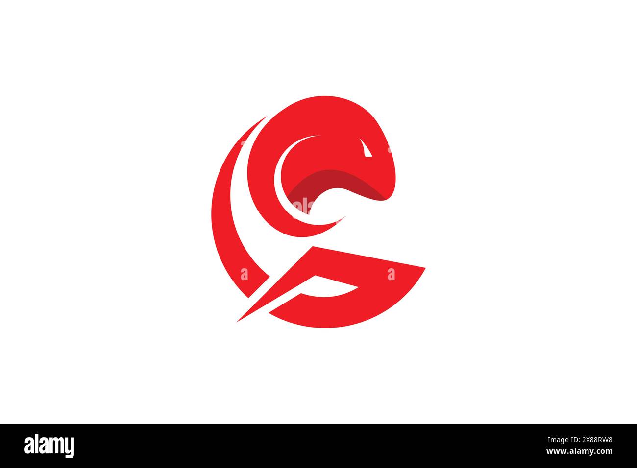 Design-Elemente mit Logo-Symbol „Letter G“. G Letter mit Ziegenkopf Design Konzept. Stock Vektor