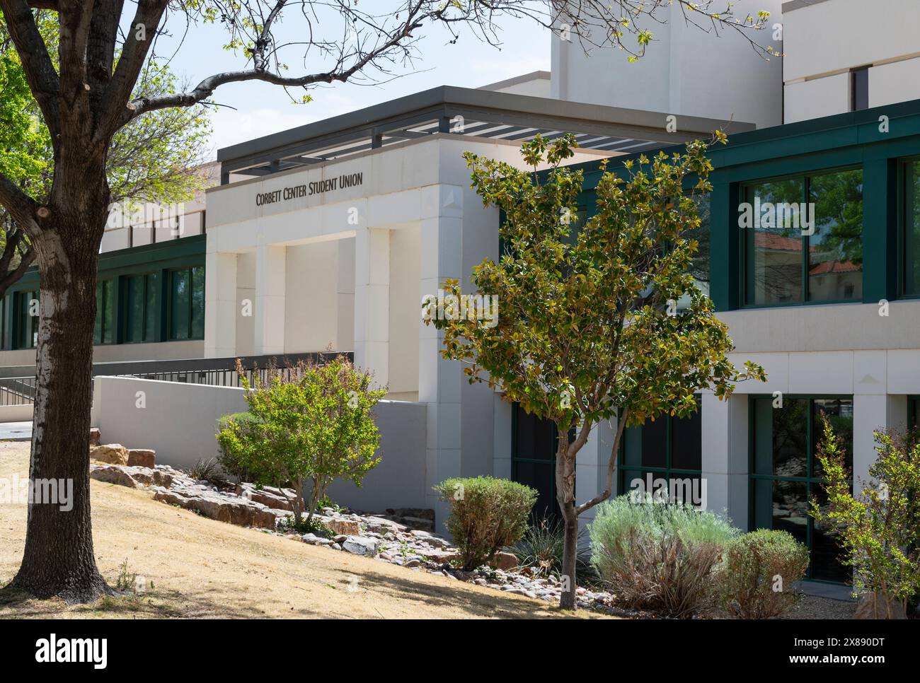 Corbett Canter Student Union Gebäude auf dem Campus der New Mexico State University in Las Cruces NM Stockfoto