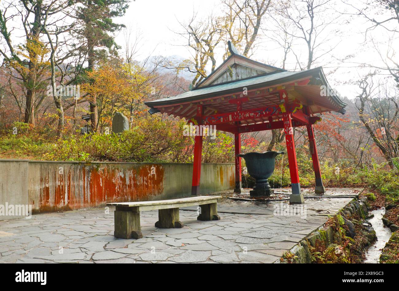 Mt. Dorf Daisen im Bezirk Saihaku, Präfektur Tottori, Chugoku, Japan. Stockfoto