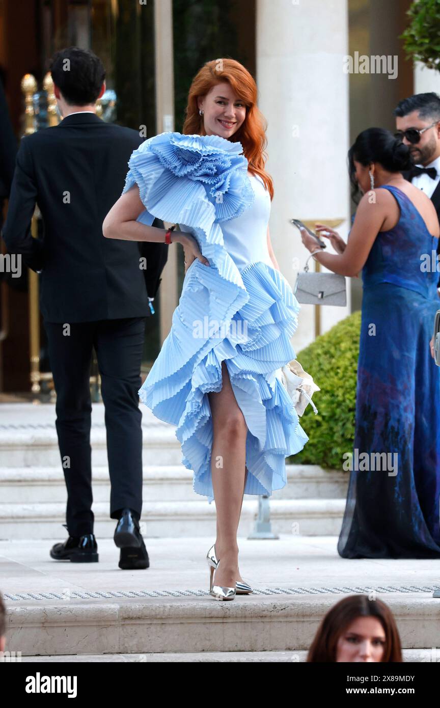 Palina Rojinski bei der 30. AmfAR Gala Cannes im Rahmen des Festival de Cannes 2024 / 77. Internationale Filmfestspiele von Cannes im Hôtel du Cap-Eden-Roc. Antibes. Cannes, 23.05.2024 Stockfoto