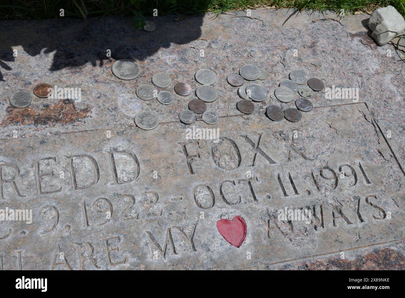 Las Vegas, Nevada, USA 14. Mai 2024 Schauspieler Redd Foxx Grave in