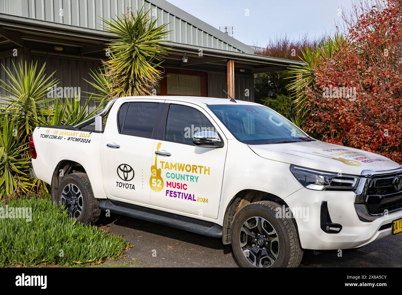 Tamworth im regionalen NSW Australien ist die australische Hauptstadt der Country Music und veranstaltet jedes Jahr im Januar in Australien ein san Country Music Festival Stockfoto