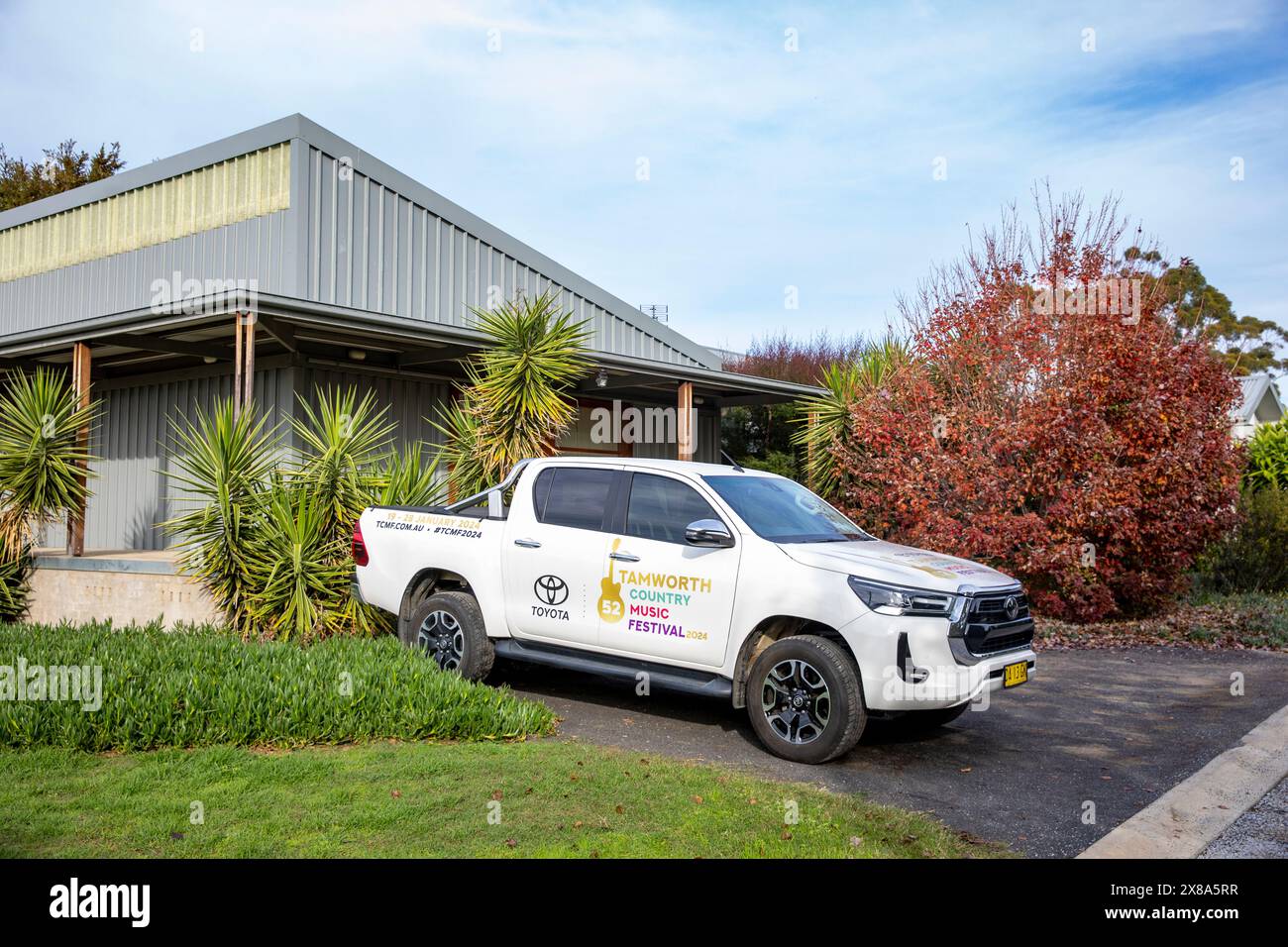 Tamworth im regionalen NSW Australien ist die australische Hauptstadt der Country Music und veranstaltet jedes Jahr im Januar in Australien ein san Country Music Festival Stockfoto