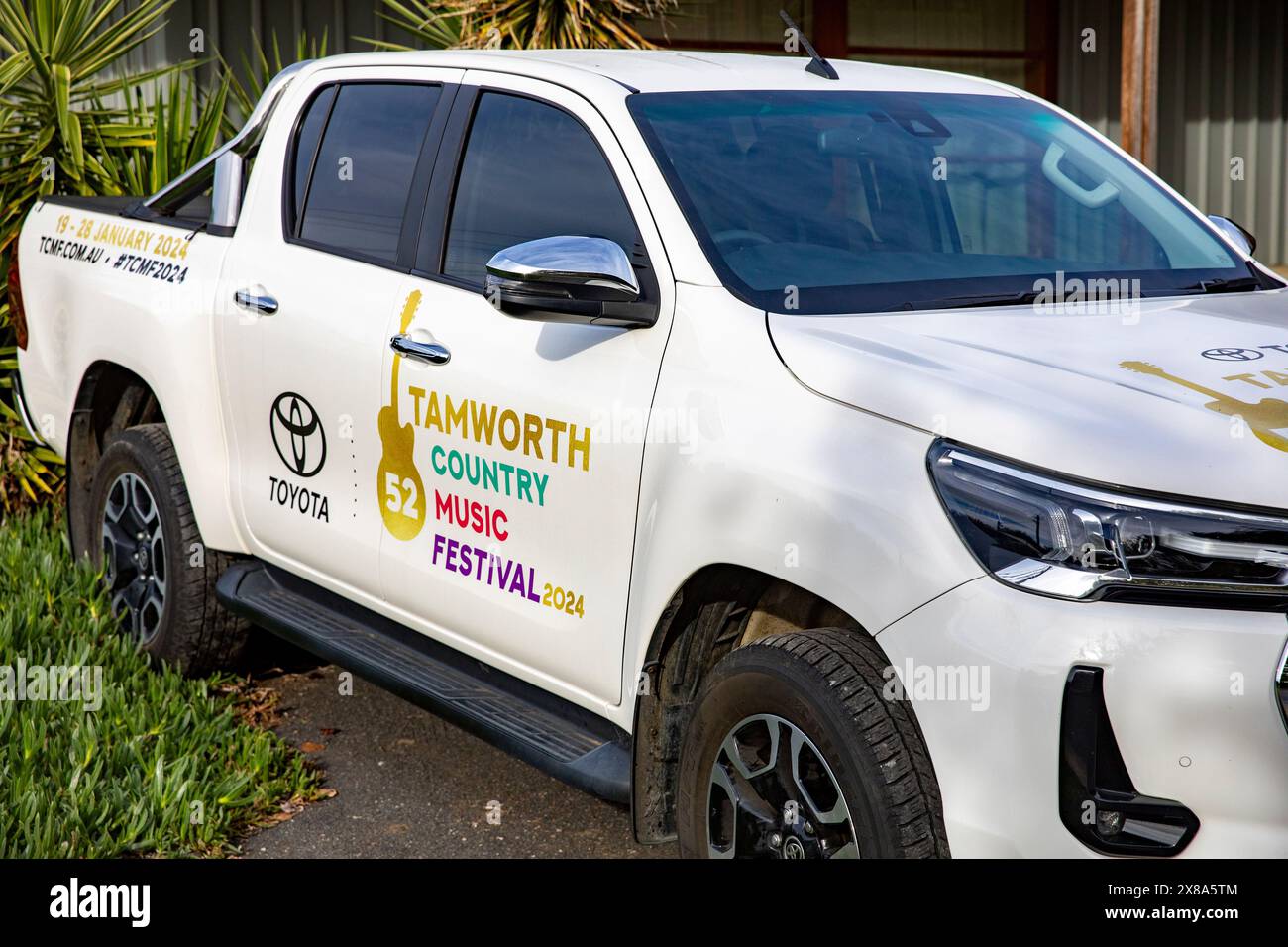 Tamworth im regionalen NSW Australien ist die australische Hauptstadt der Country Music und veranstaltet jedes Jahr im Januar in Australien ein san Country Music Festival Stockfoto