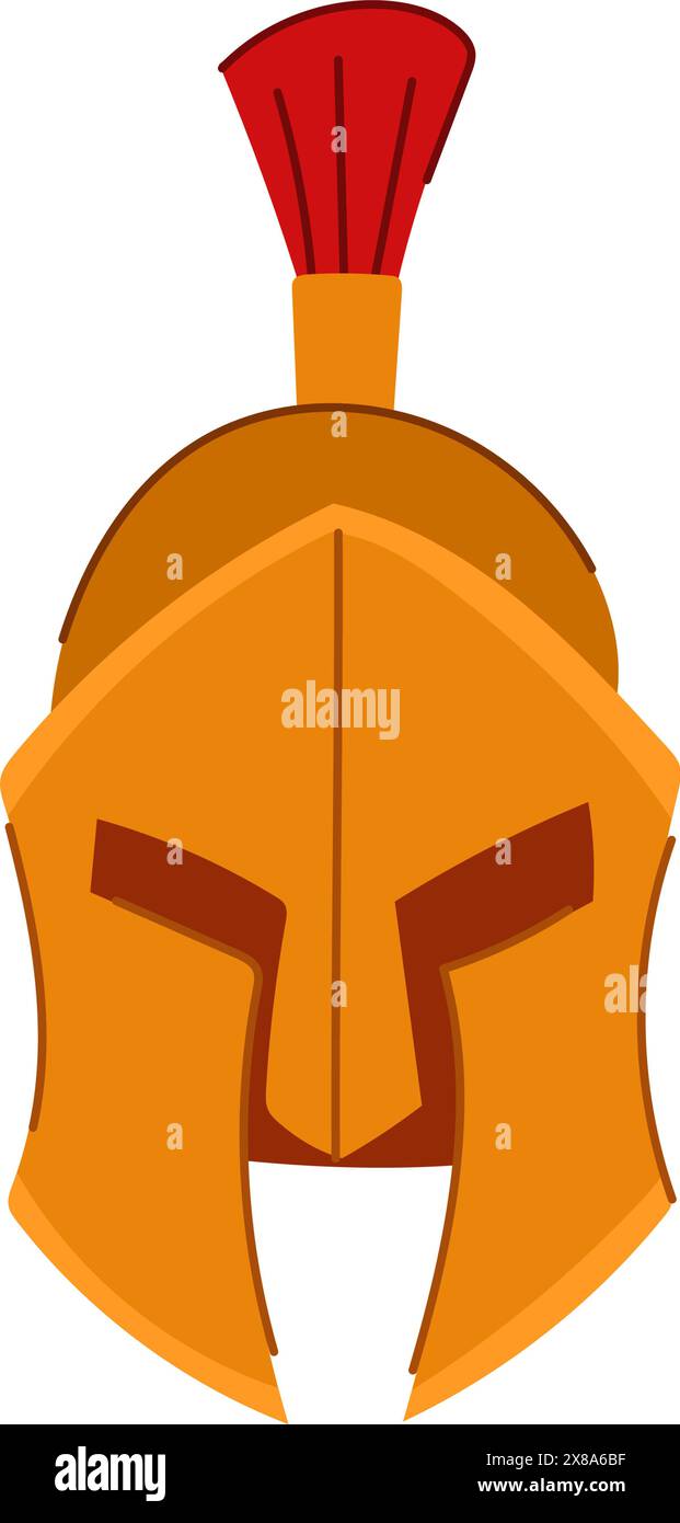 römischer Spartanhelm Karikaturvektor Illustration Stock Vektor