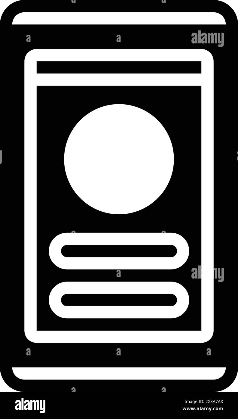 Symbol für Benutzeroberfläche, Benutzer, Schnittstelle Stock Vektor