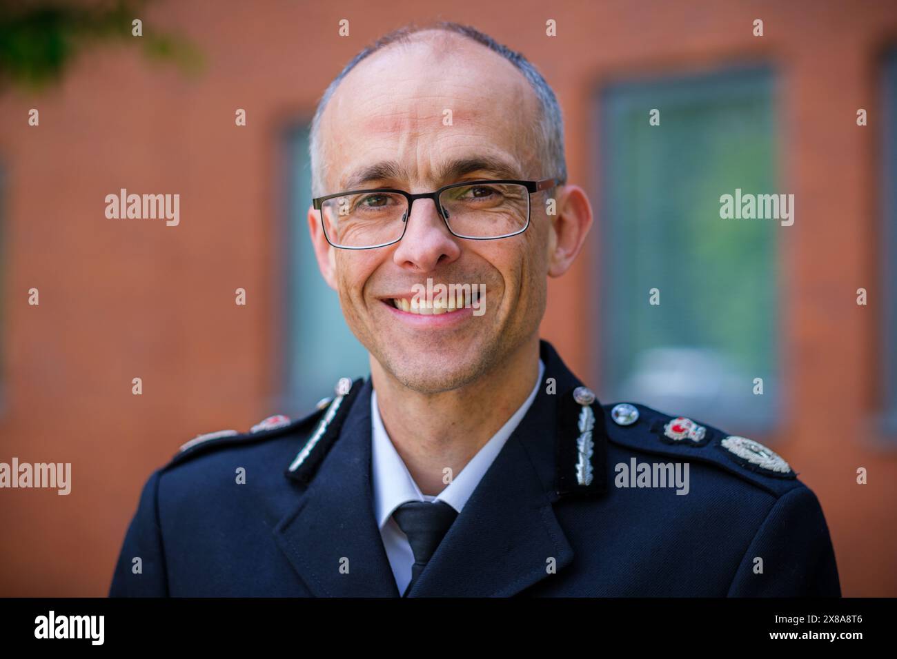Norfolk Constabulary Police HQ, Wymondham, Großbritannien, 9. Mai, 2024 Chief Constable Paul Sanford von Norfolk Constabulary : Stockfoto