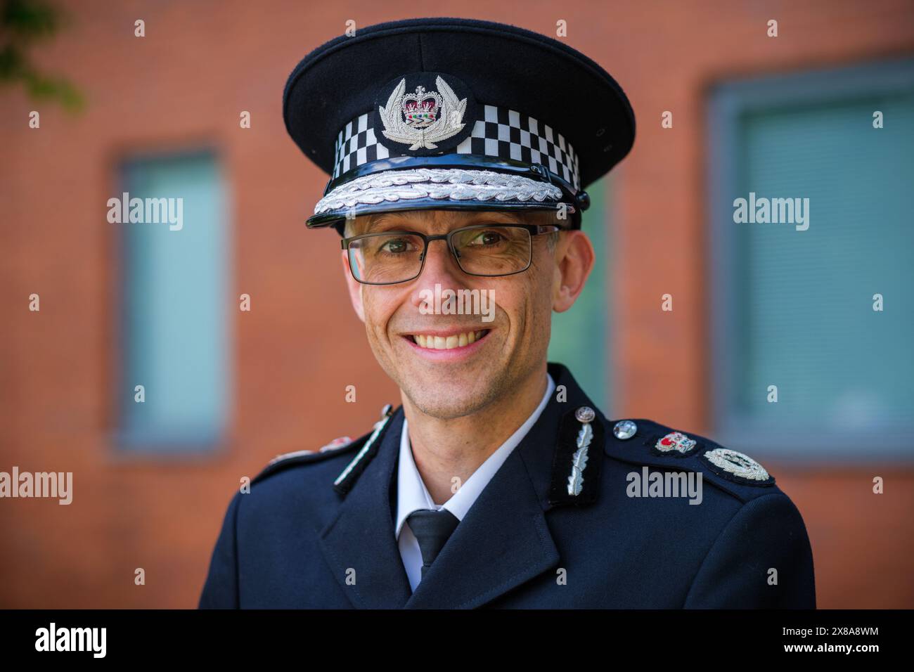 Norfolk Constabulary Police HQ, Wymondham, Großbritannien, 9. Mai, 2024 Chief Constable Paul Sanford von Norfolk Constabulary : Stockfoto