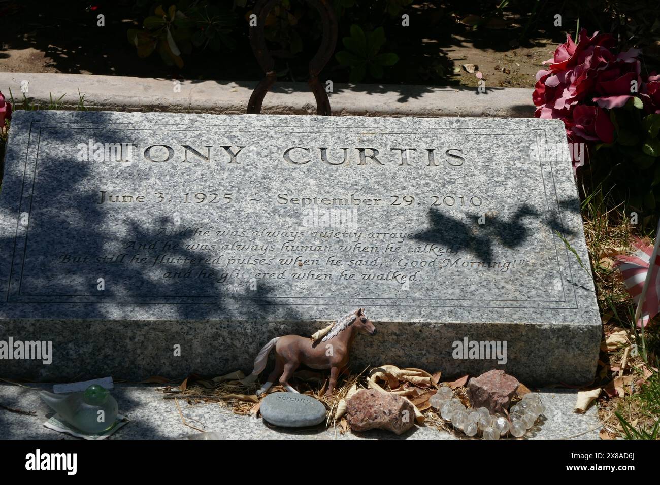 14. Mai 2024 Schauspieler Tony Curtis Grave in Legacy Section im Palm ...