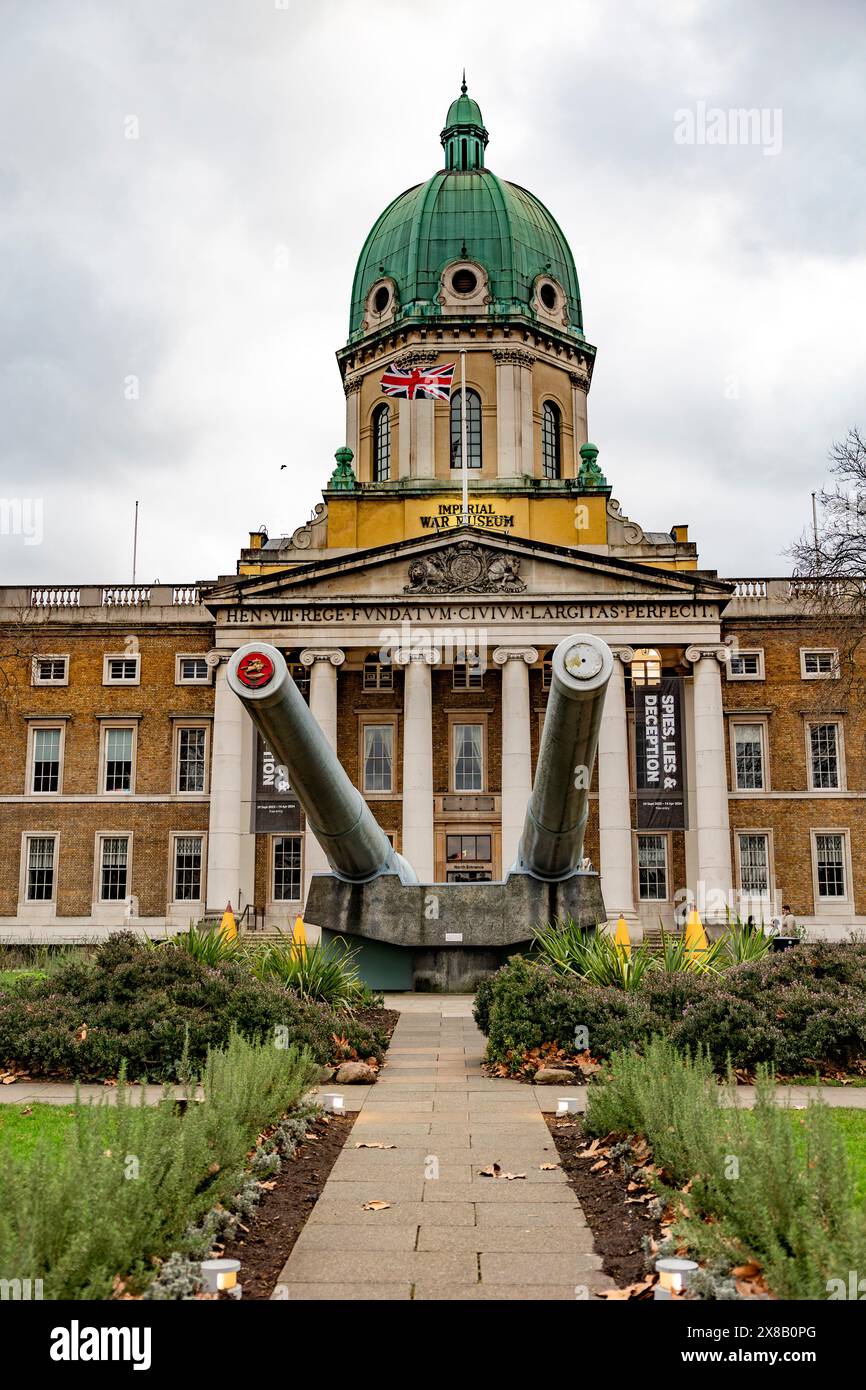 Imperial war Museums befasst sich mit Konflikten vom 1. Weltkrieg bis heute - London, Großbritannien - gegründet 1917. Stockfoto