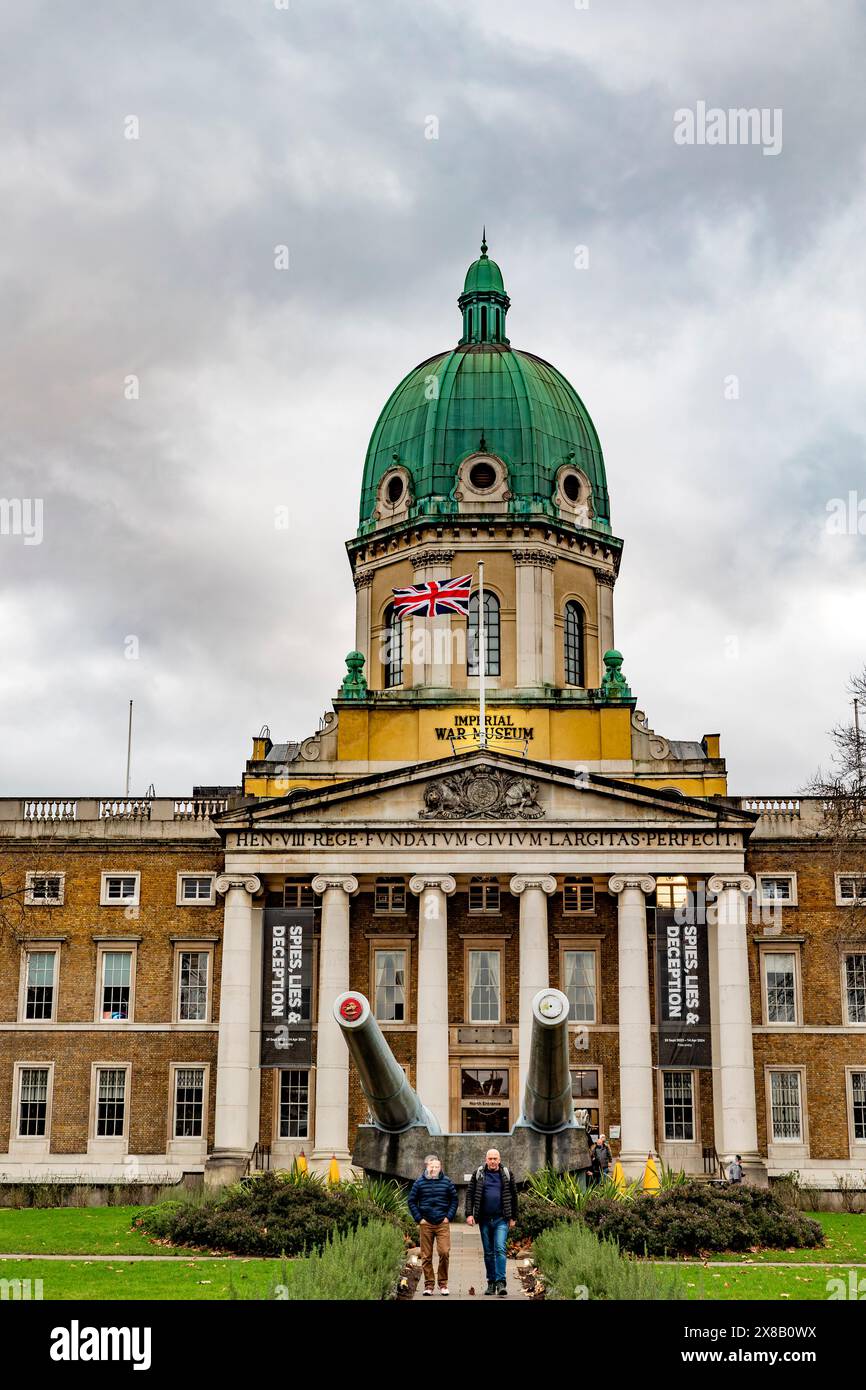 Imperial war Museums befasst sich mit Konflikten vom 1. Weltkrieg bis heute - London, Großbritannien - gegründet 1917. Stockfoto