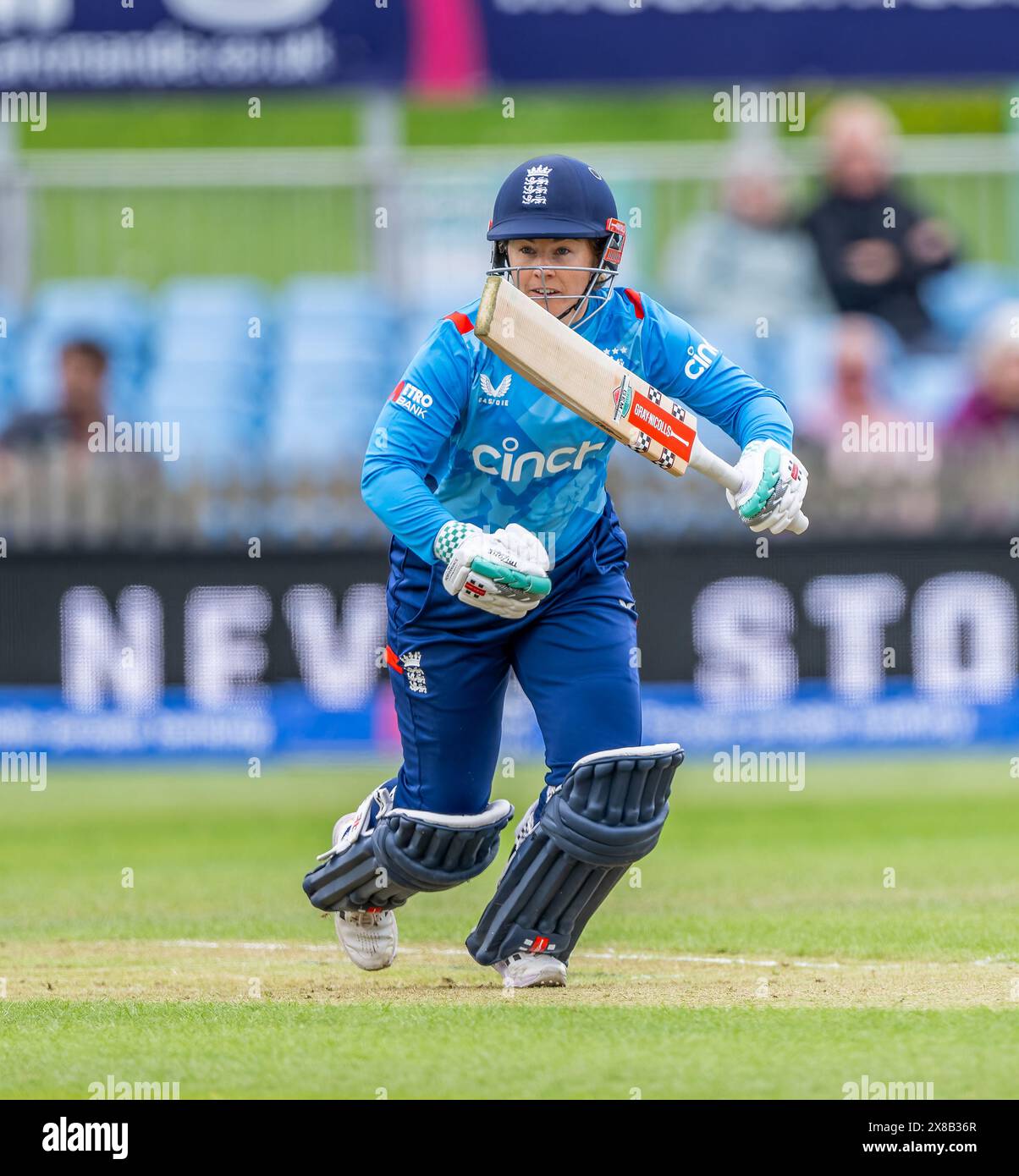 Tammy Beaumont trat für England in einem One Day International Spiel zwischen England und Pakistan an Stockfoto