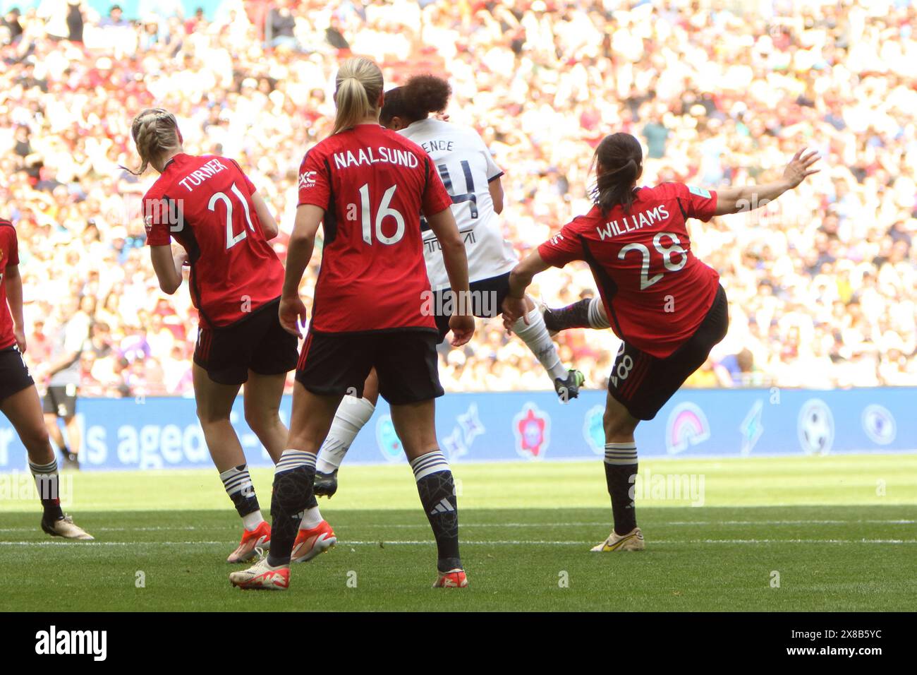 Adobe FA Women's Cup Finale, Manchester United Women gegen Tottenham Hotspur Women Wembley Stadium London UK 12. Mai 2024 Stockfoto