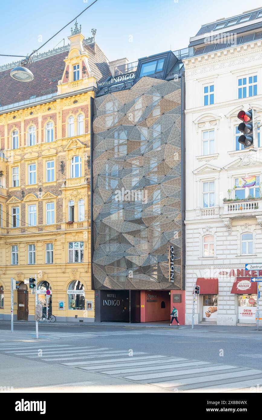 Wien, Österreich - Hotel Indigo by TM Architektur / BWM Designer & Architects / BÜRO KLK Stockfoto