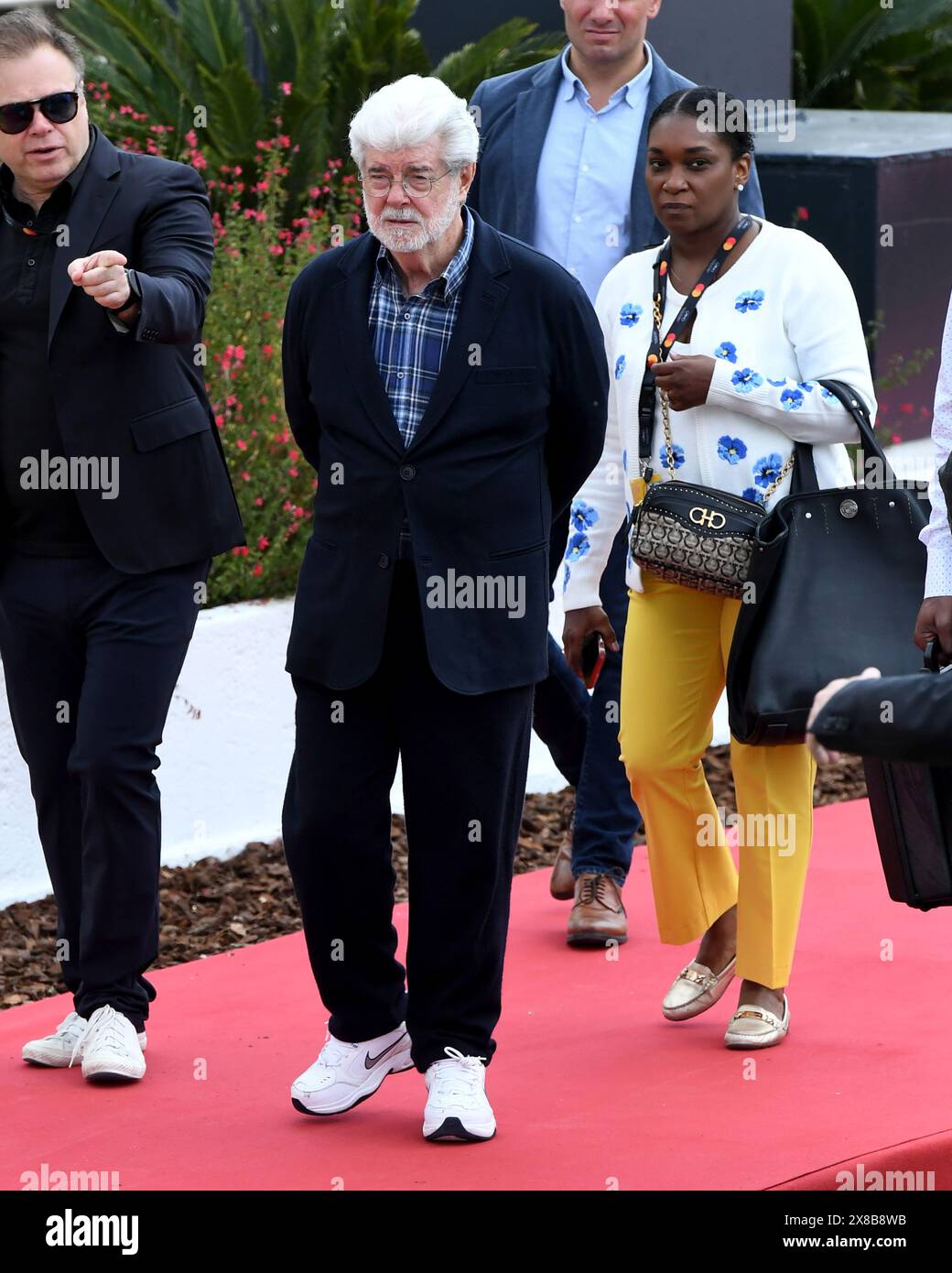 Cannes, Frankreich. Mai 2024. Cannes, 77. Cannes Filmfestival 2024 Photocall Palm D'Or D'Honneur im Foto: George Lucas Credit: Independent Photo Agency/Alamy Live News Stockfoto