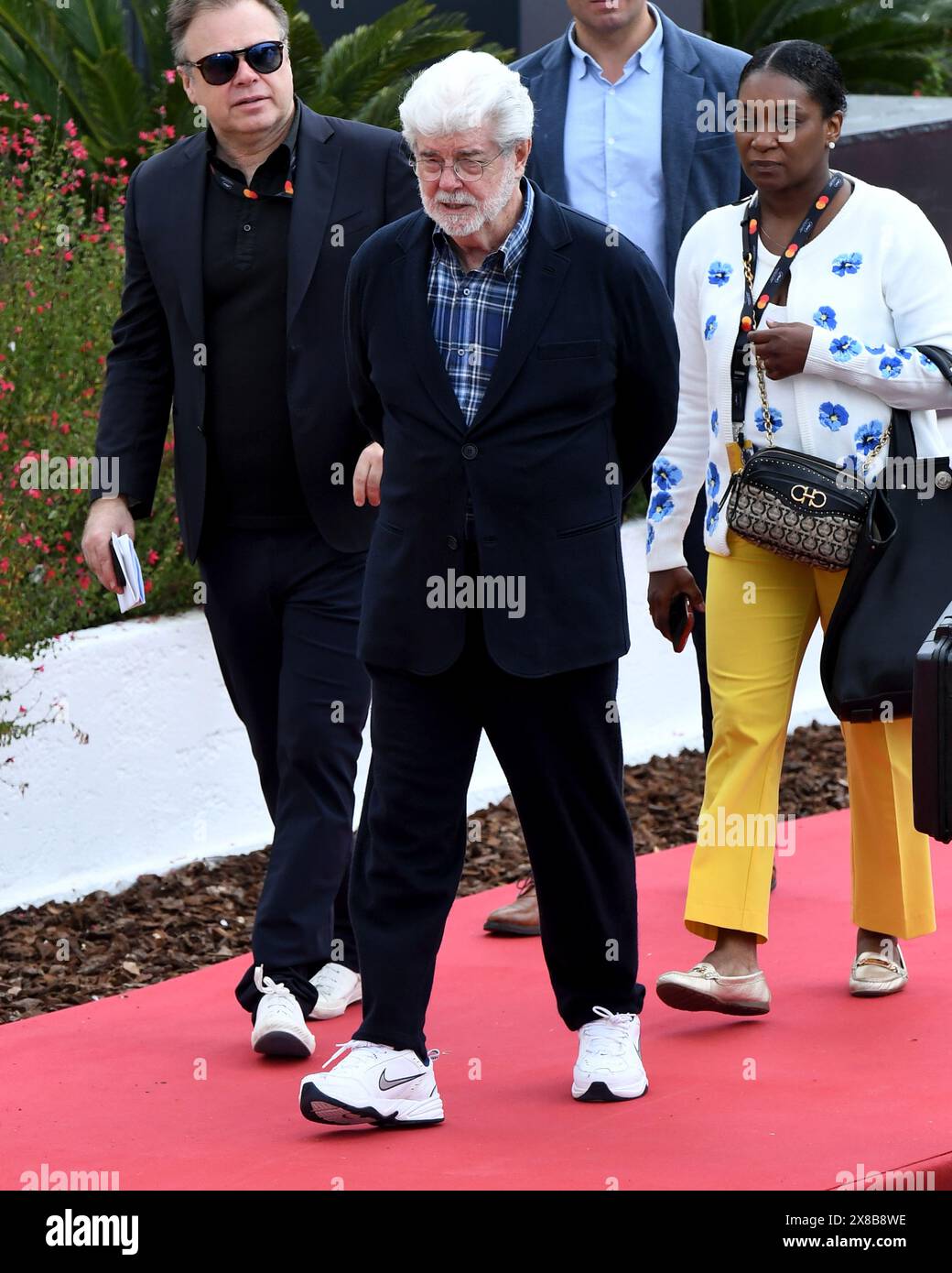 Cannes, Frankreich. Mai 2024. Cannes, 77. Cannes Filmfestival 2024 Photocall Palm D'Or D'Honneur im Foto: George Lucas Credit: Independent Photo Agency/Alamy Live News Stockfoto