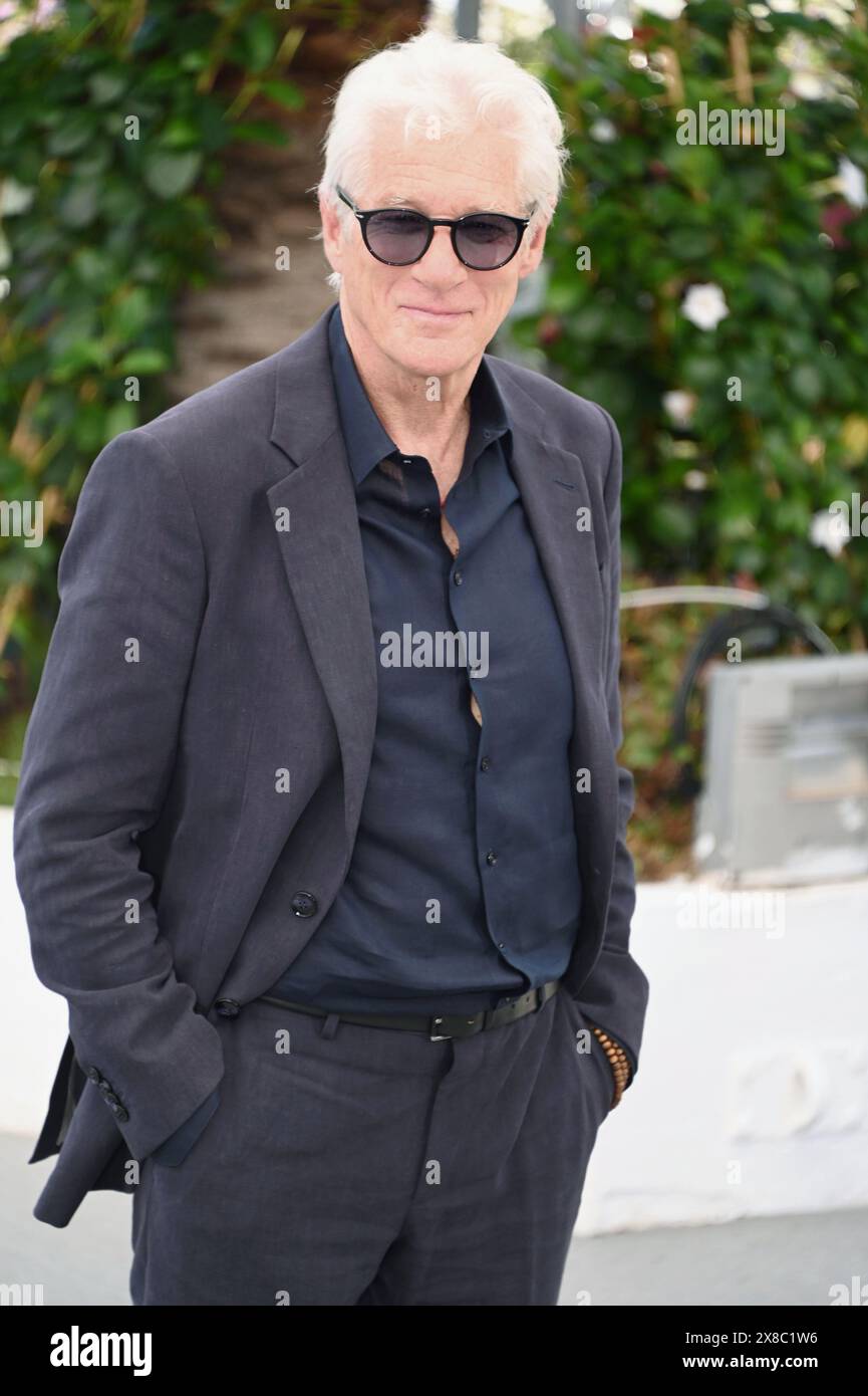 Richard Gere Photocall des Films „Oh, Canada“ 77. Cannes Film Festival 18. Mai 2024 Credit:Jacky Godard/Photo12 Stockfoto