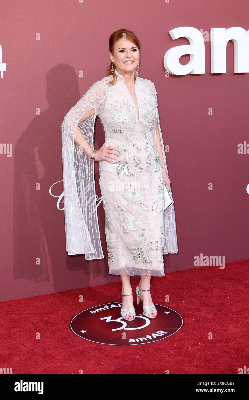 Sarah Ferguson bei der amfAR Gala am 23.05.2024 im Rahmen vom 77. Filmfestival in Cannes Stockfoto