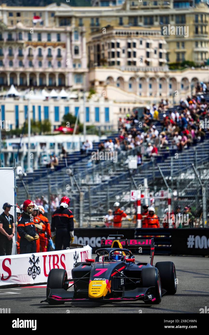 07 TRAMNITZ Tim (ger), MP Motorsport, Dallara F3 2019, Action während der 4. Runde der FIA Formel-3-Meisterschaft 2024 vom 23. Bis 26. Mai 2024 auf dem Circuit de Monaco, in Monaco - Foto Paul Vaicle / DPPI Stockfoto