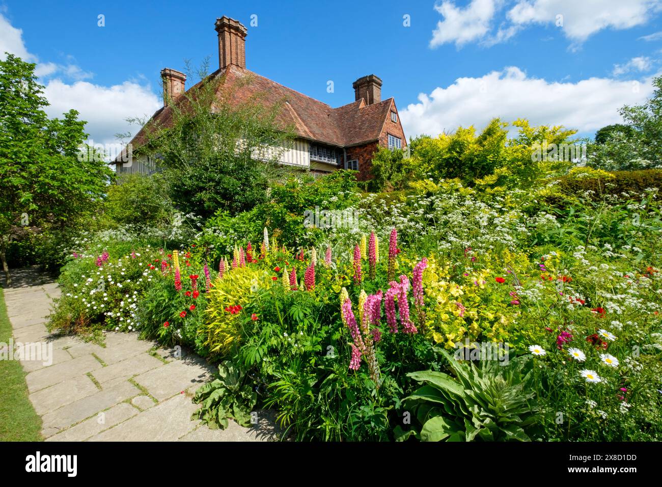 Great Dixter House and Garden, East Sussex, Großbritannien Stockfoto