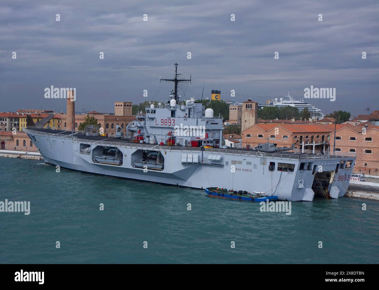 Italienisches Sturmschiff San Marco in Venedig Stockfoto