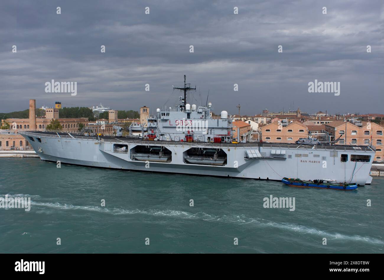 Italienisches Sturmschiff San Marco in Venedig Stockfoto