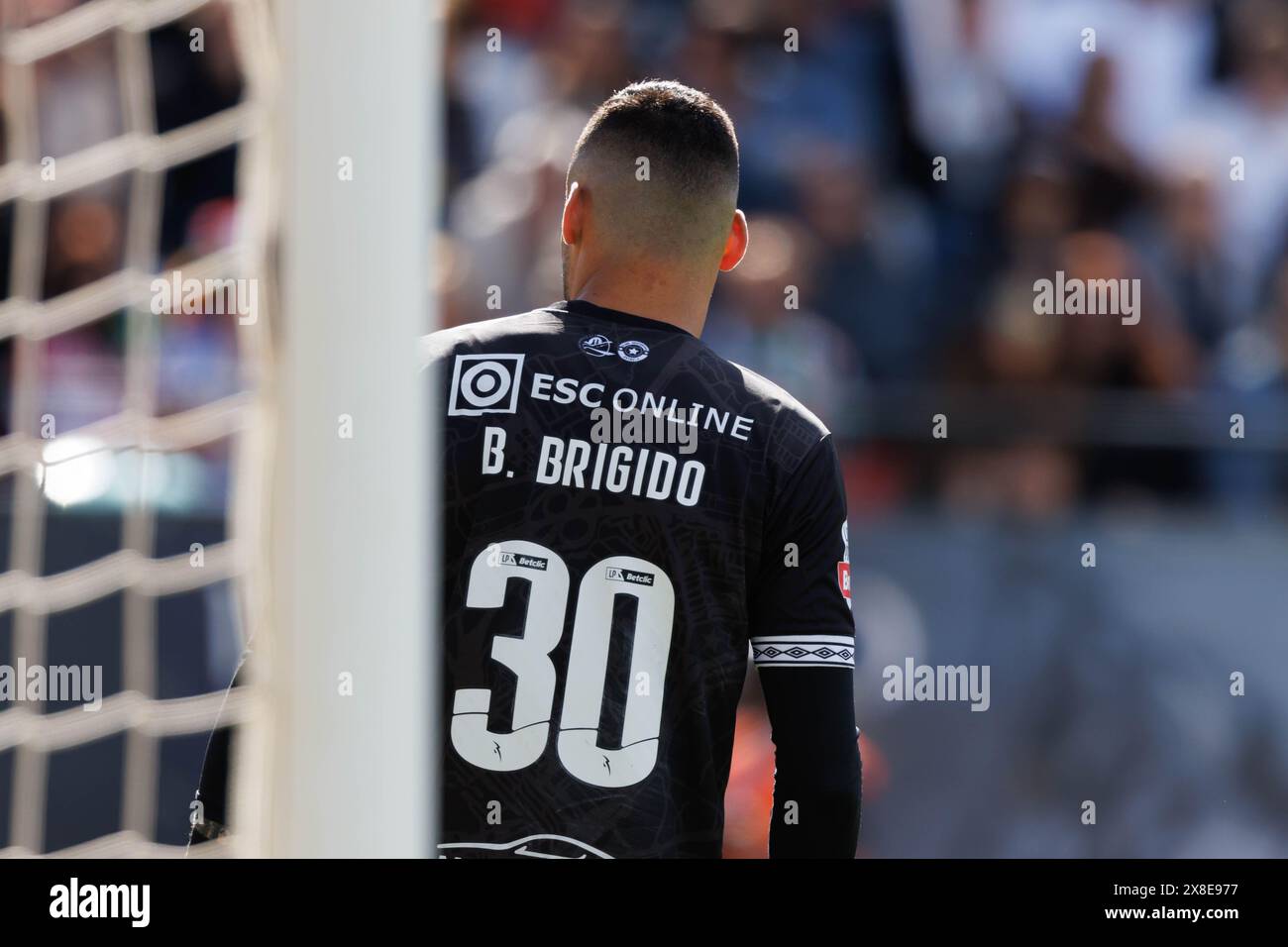 Bruno Brigido (Estrela Amadora) während des Liga Portugal Spiels zwischen CF Estrela Amadora und Gil Vicente FC (1:0) im Estadio Jose Gomes, Amadora, Lissabon Stockfoto