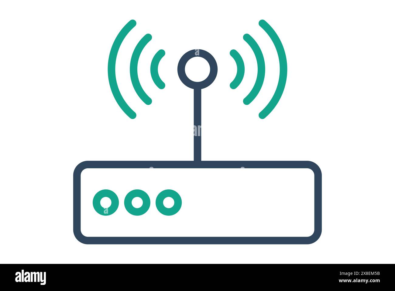 Internet-Symbol. Symbol für Dienstprogramme. Liniensymbolstil. Utilities Elemente Vektorillustration Stock Vektor