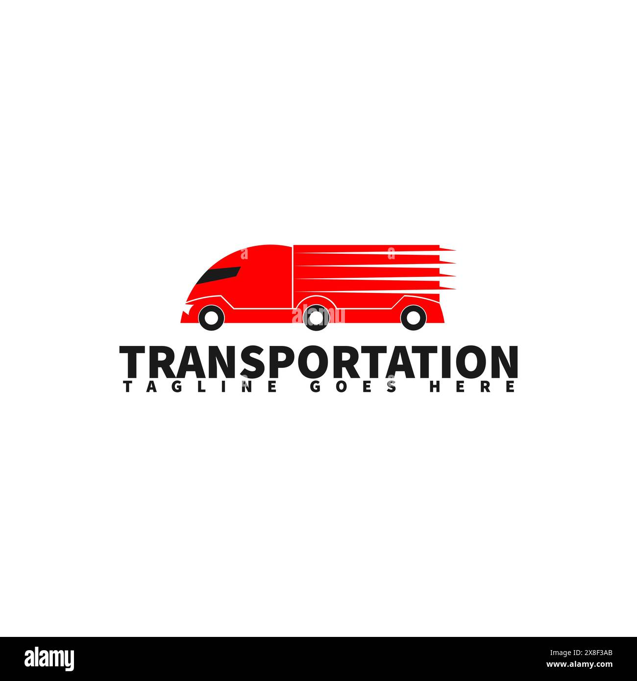 Lkw-Logo-Vorlage , Transport-Logo-Vorlage , Transport-Logo-Vorlage , Lieferung-Logo-Vorlage , Schwertransport Stock Vektor